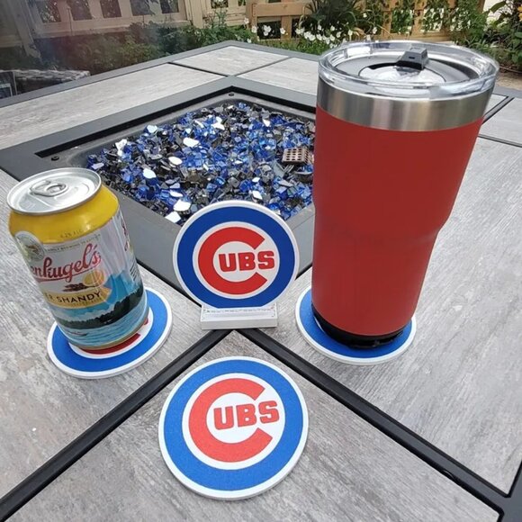 Chicago Cubs Coaster Set - 3D Printed - (Set of 4) - Picture 2 of 3